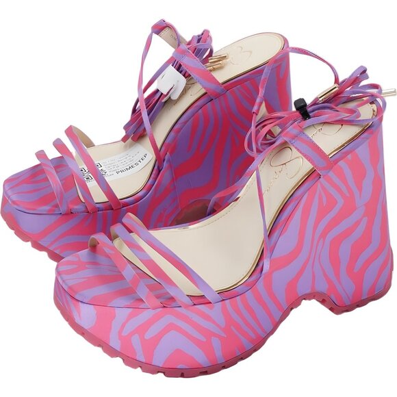 Jessica Simpson Platform Ankle-Tie Wedge Sandal Women's US 7.5M - Picture 2 of 6